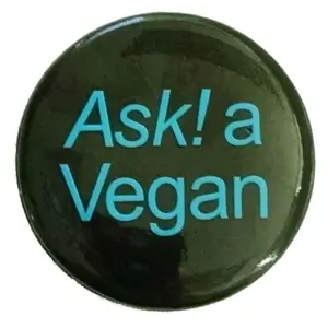 Ask! a Vegan Pin